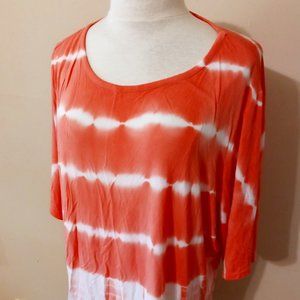 Coral Tie-Dye Top